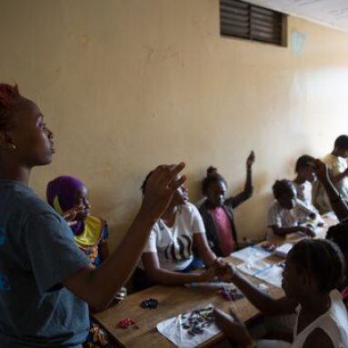 keeping girls in school teacher and students